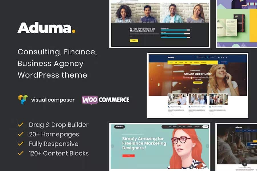 Aduma - Consulting, Finance WordPress Theme