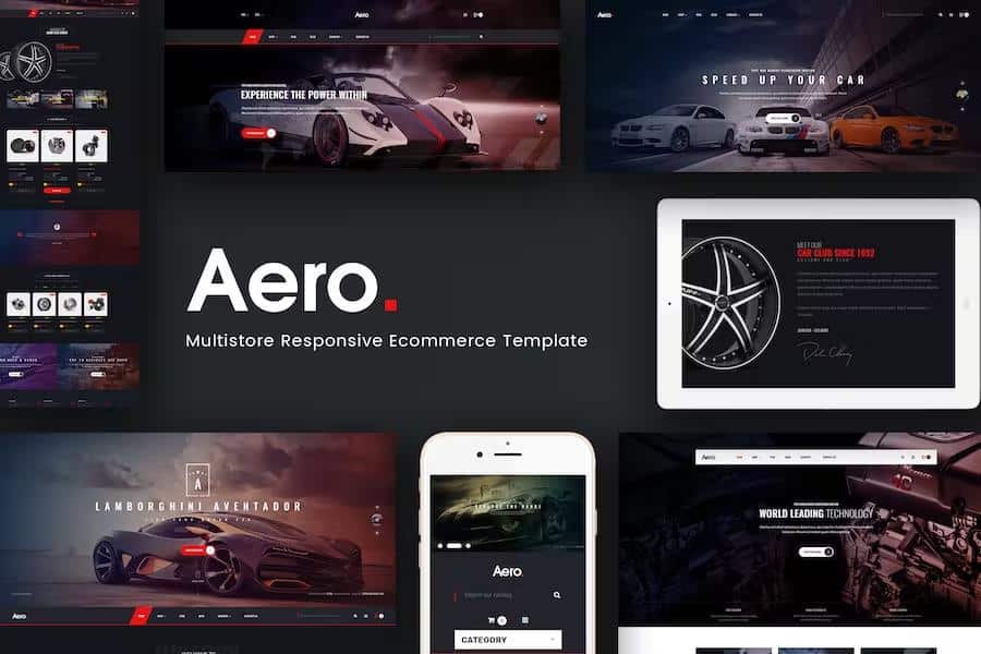 Aero - Car Accessories Responsive Opencart 3.x Theme