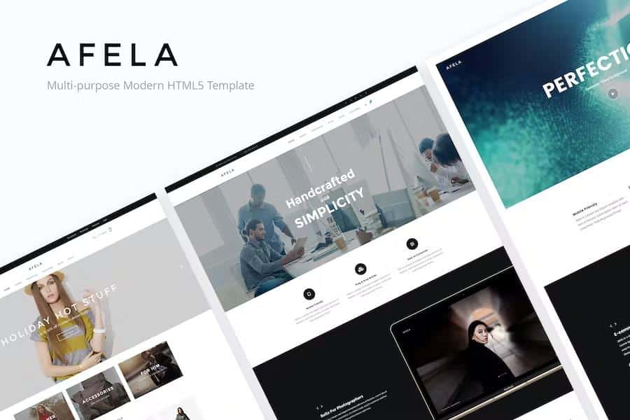 Afela - Flexible Multi-Purpose HTML5 Template product preview