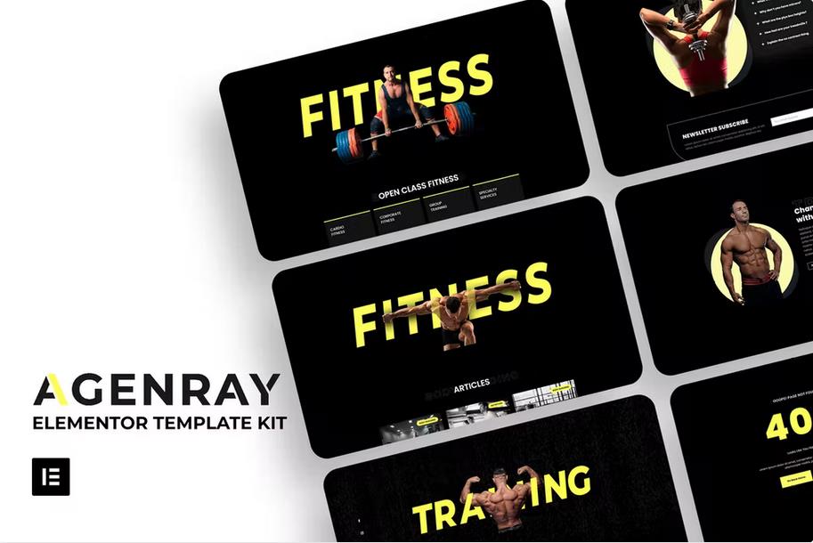 Preview image for Agenray | Gym Elementor Template Kit