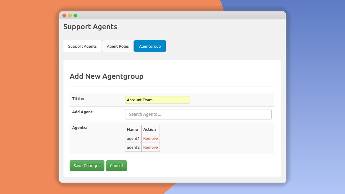 SupportCandy Agentgroup