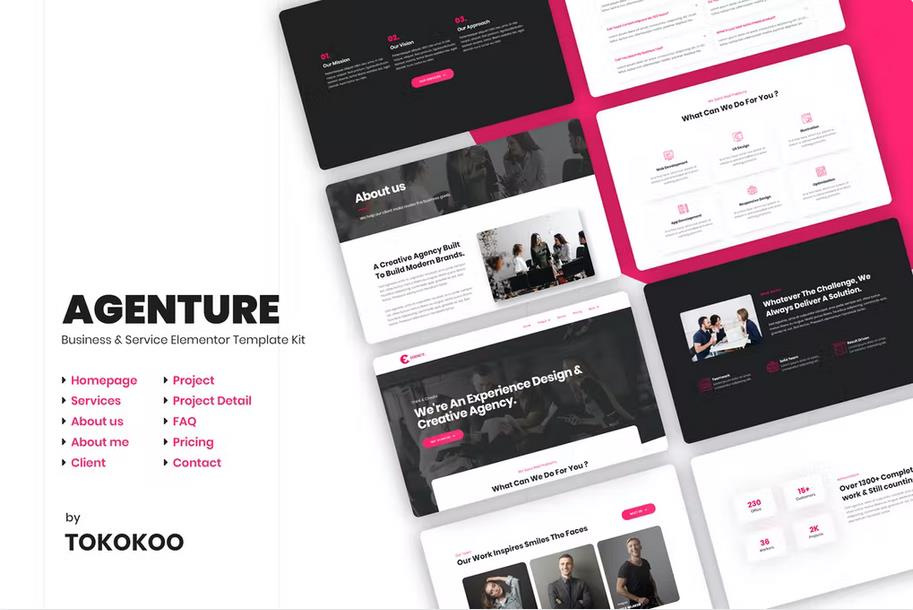 Preview image for Agenture | Digital Agency & Startup Elementor Template Kit