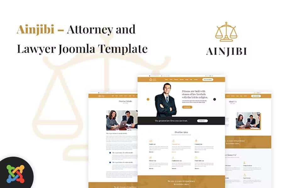 Ainjibi - Attorney and Lawyer Joomla Template