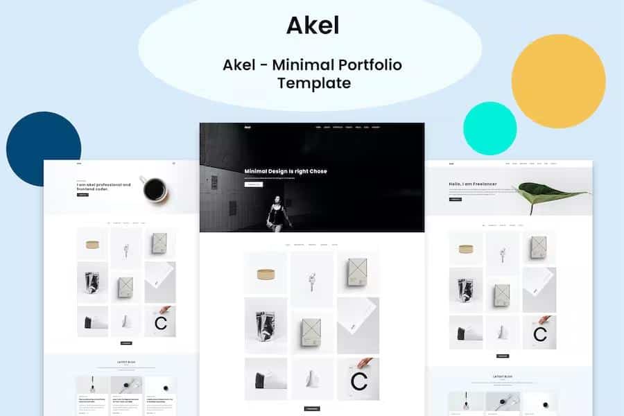 Akel - Minimal Portfolio Template