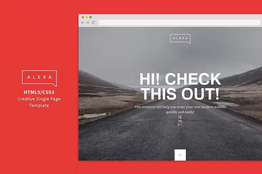 Alexa - Creative Single Page Template