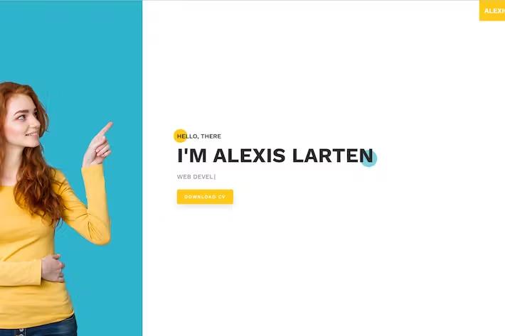 Alexio – React NextJS Personal Portfolio listing image