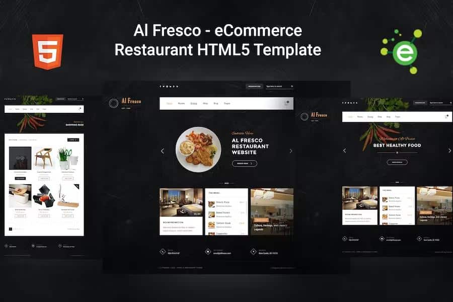 Al Fresco - An eCommerce Restaurant Responsive HTML Template