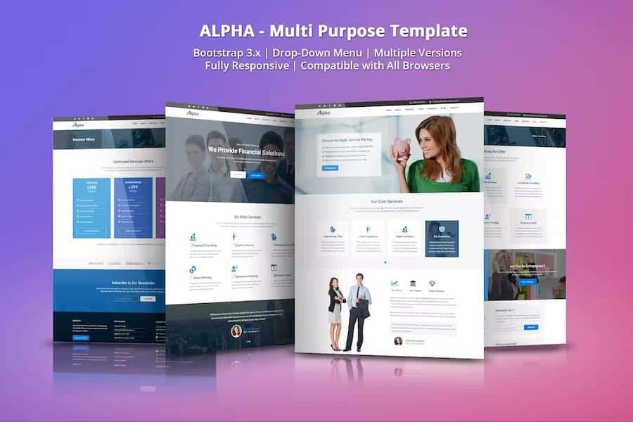 Alpha - Business Consulting and Financial Services HTML Template