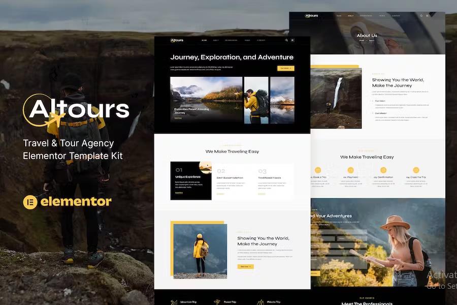 Altours - Travel & Tour Agency Elementor Template Kit product preview