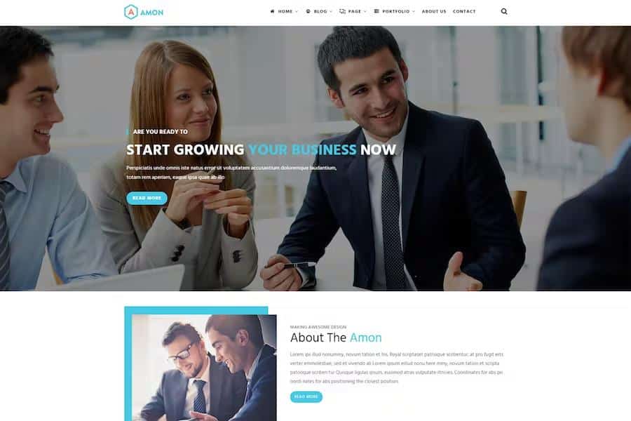 Amon - Responsive Business Drupal 9 Theme