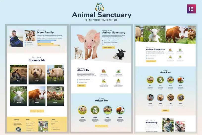 Animal Sanctuary - Non-Profit Template Kit listing image