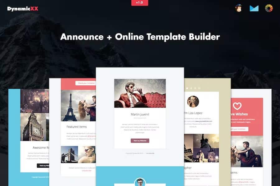 Announce - 4x Responsive Email + Online Builder listing image