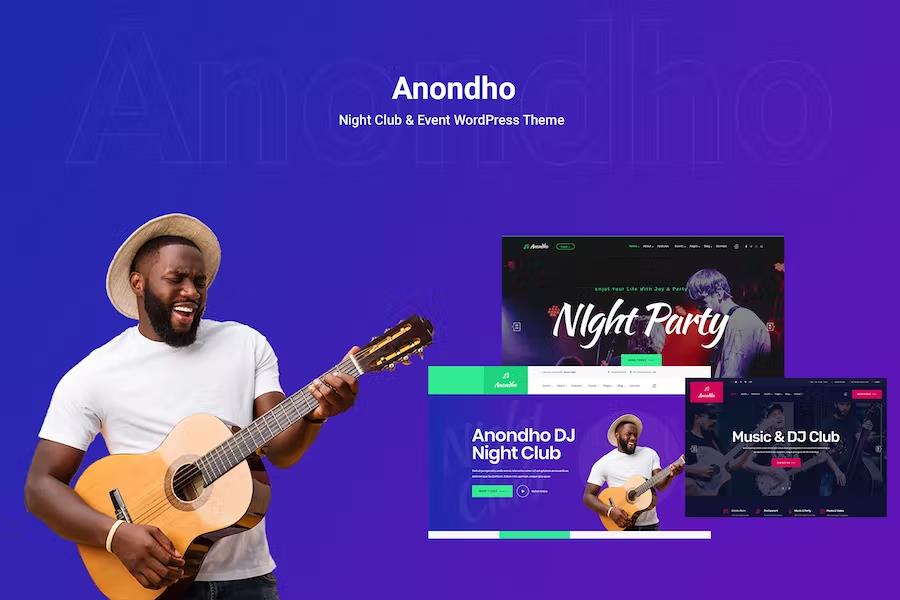 Anondho - Night Club & Event WordPress Theme