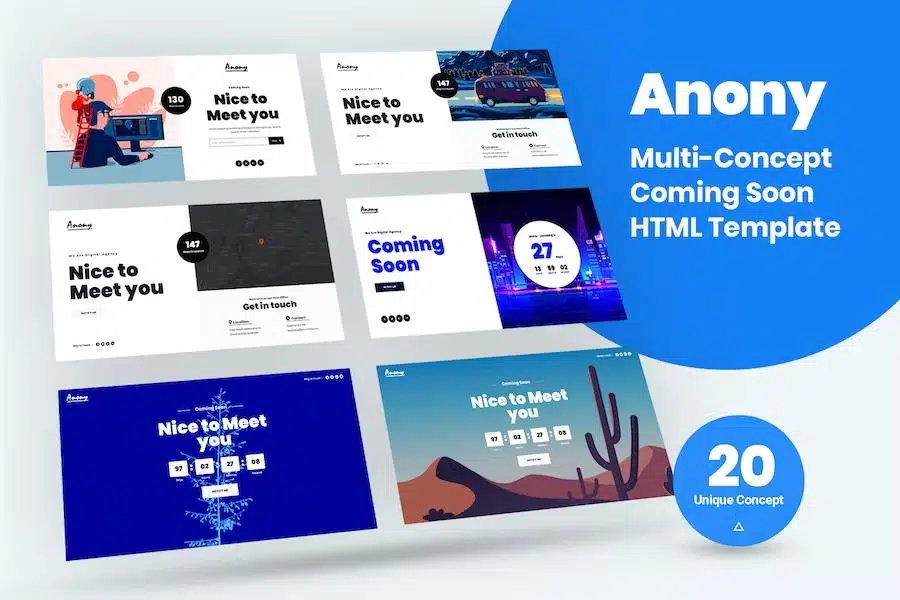 Anony - Coming Soon HTML5 Template