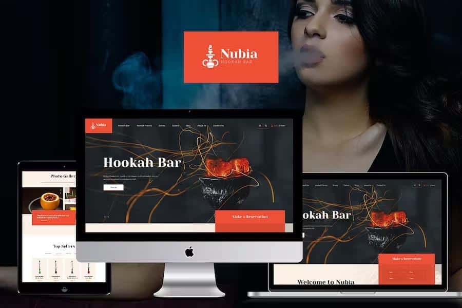 Anubia - Smoking and Hookah Bar WordPress Theme