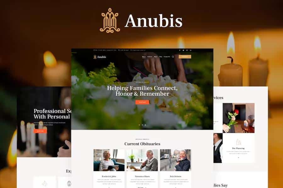 Anubis - Funeral & Burial Services WordPress Theme