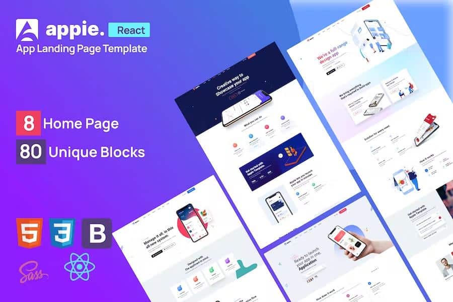 Appie - React App Landing Page