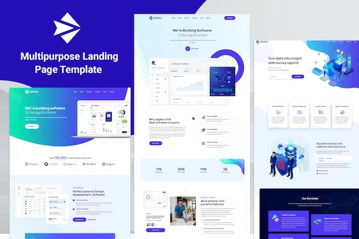Appku - Software & SaaS Landing Page product preview