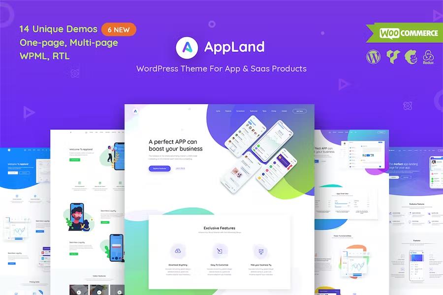 AppLand - WordPress Theme For App & Saas Products