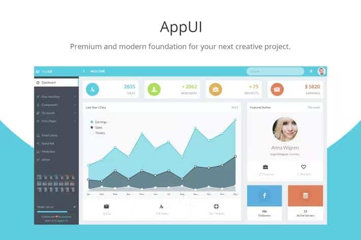 AppUI - Web App Bootstrap Admin Template