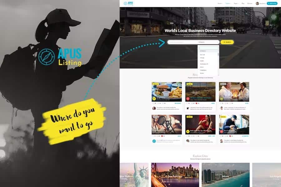 ApusListing - Directory Listing WordPress Theme