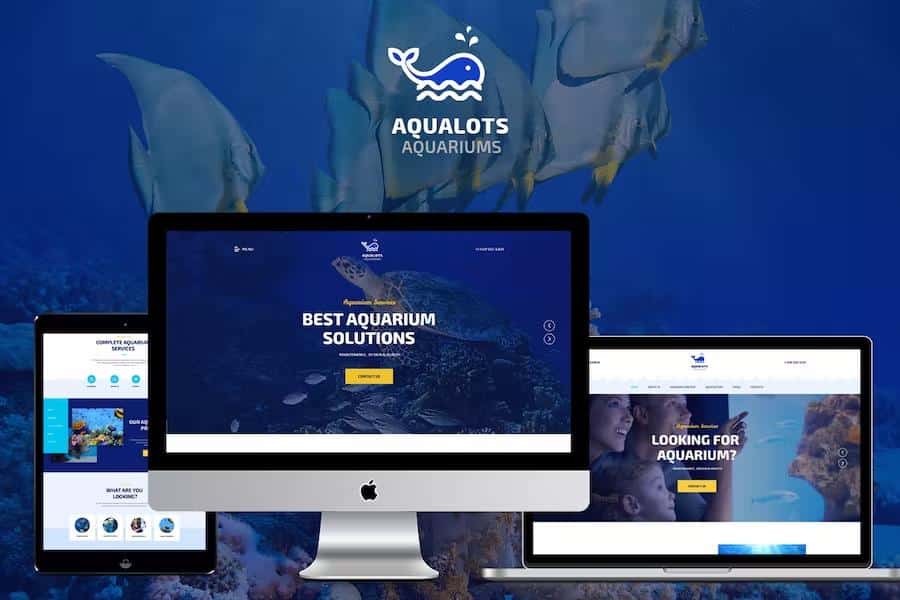 Aqualots - Aquarium Installation and Maintanance Services WordPress Theme