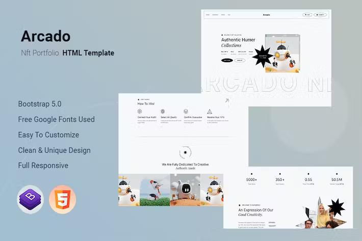 Arcado - Nft Portfolio HTML Template