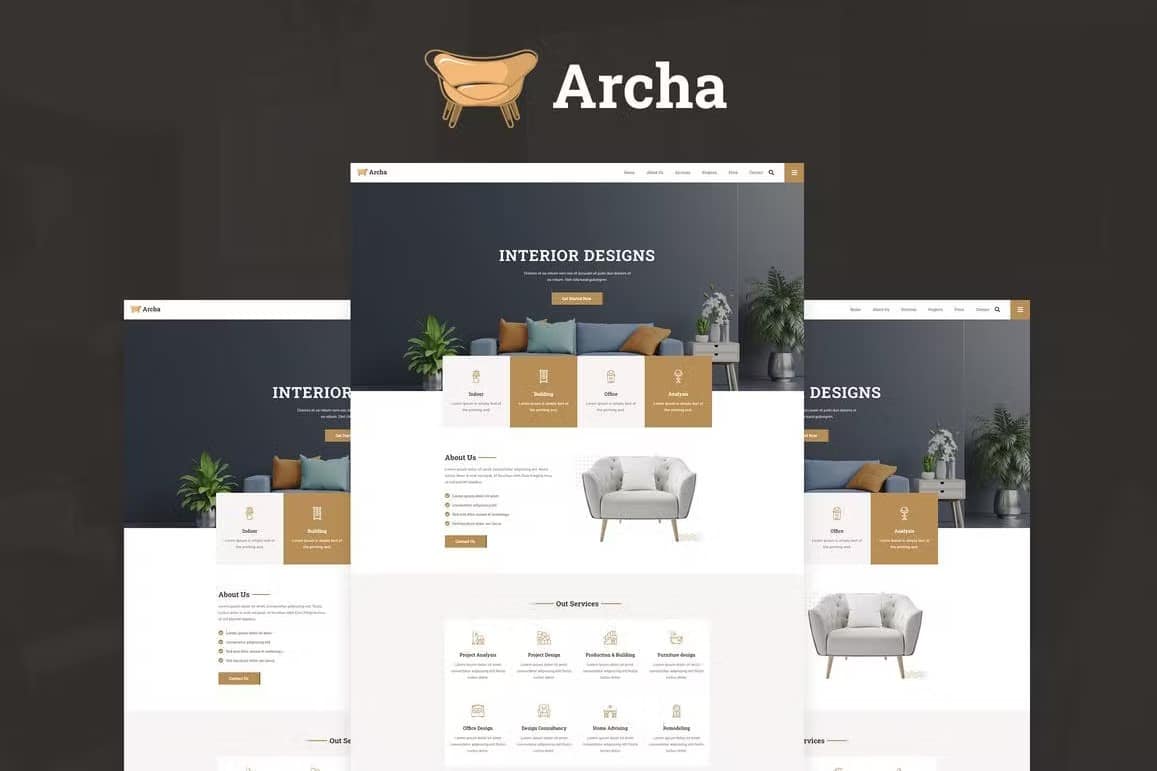 Archa - Interior Design & Architecture Elementor Template Kit