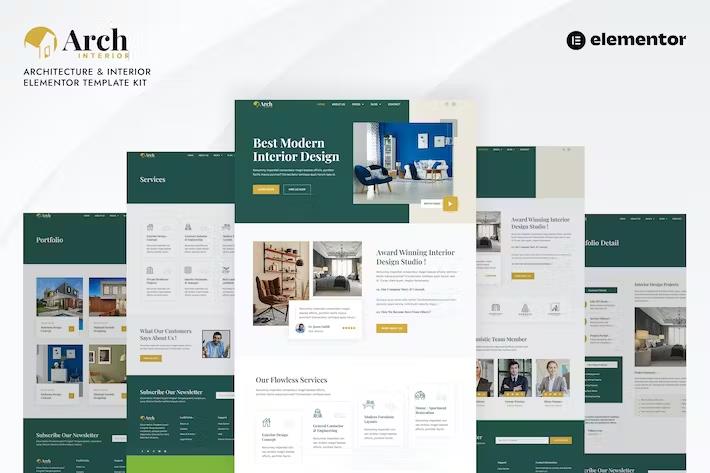 Archinterior - Interior Design & Architecture Template Kit product preview
