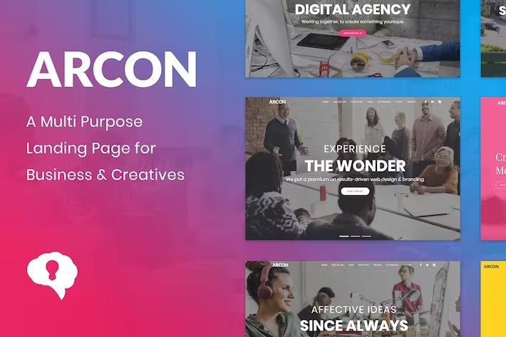 Arcon Studio - Marketing Landing Page listing image