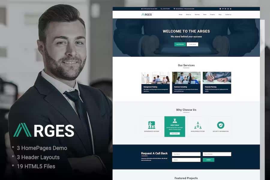 Arges - Corporate & Business HTML5 Template