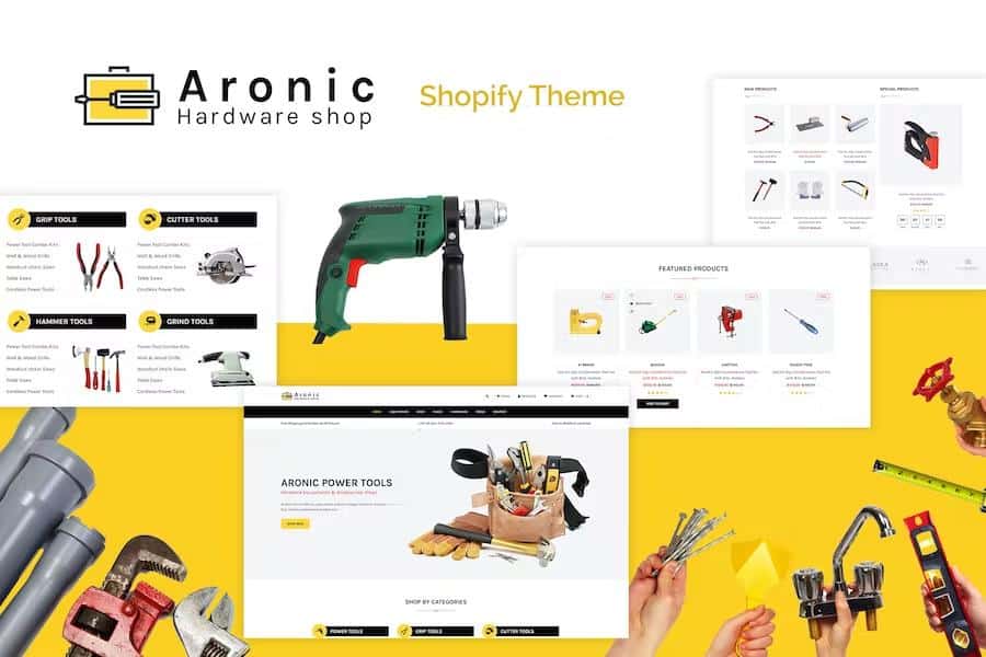 Aronic - Hardware Store, Handyman Shopify Theme