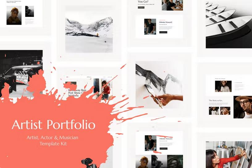 Artisio | Artist, Actor & Musician Elementor Template Kit listing image