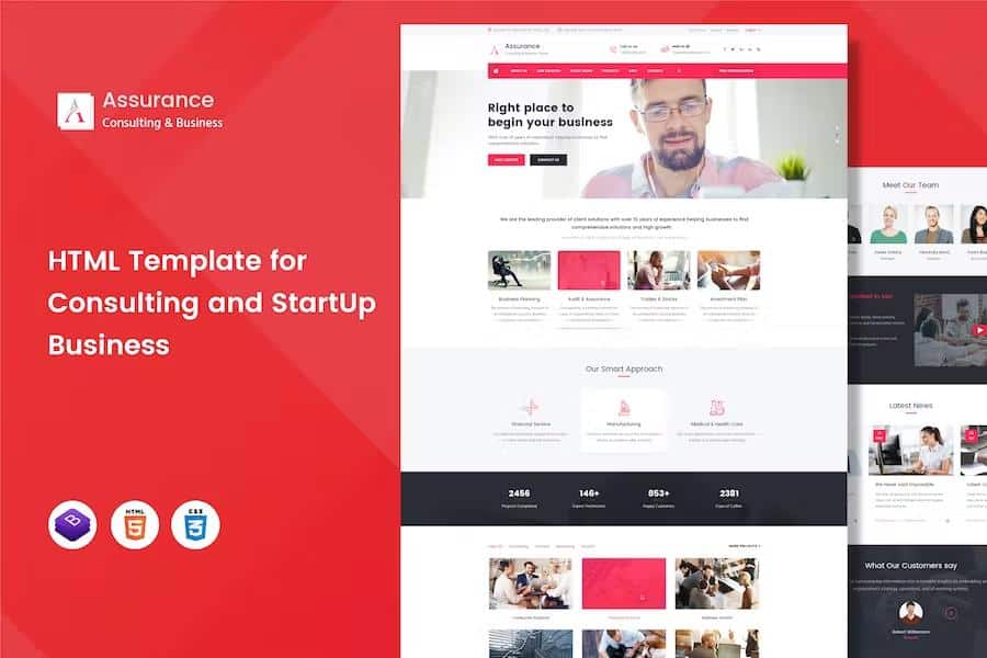 Assurance - Business Consulting Services HTML Template