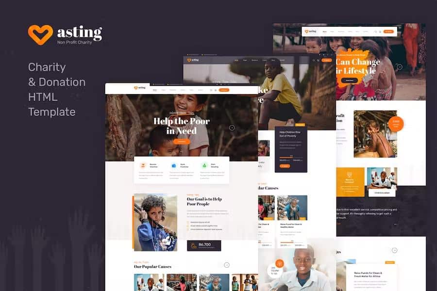 Asting - Charity & Donation HTML Template