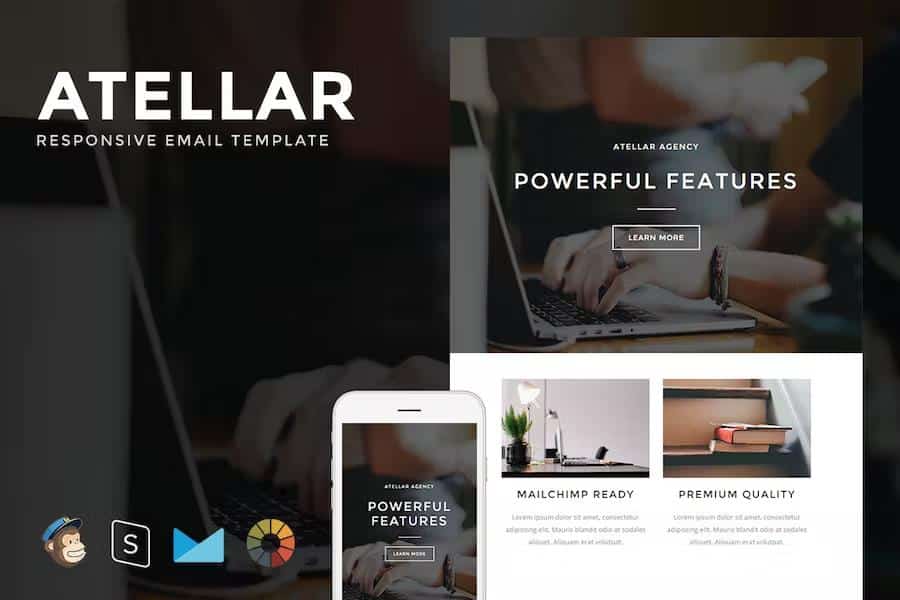 Atellar - Responsive Email + StampReady Builder