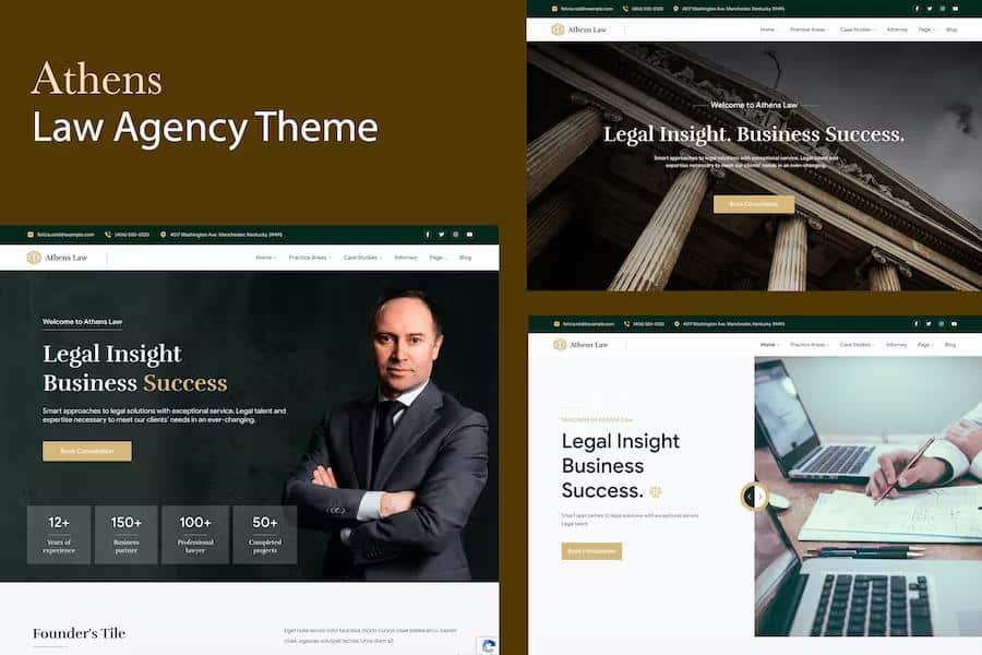 Athens - Law Agency WordPress Theme