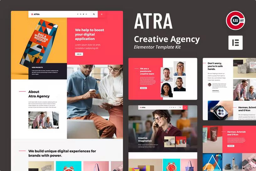 Atra - Creative Agency Elementor Template Kit product preview