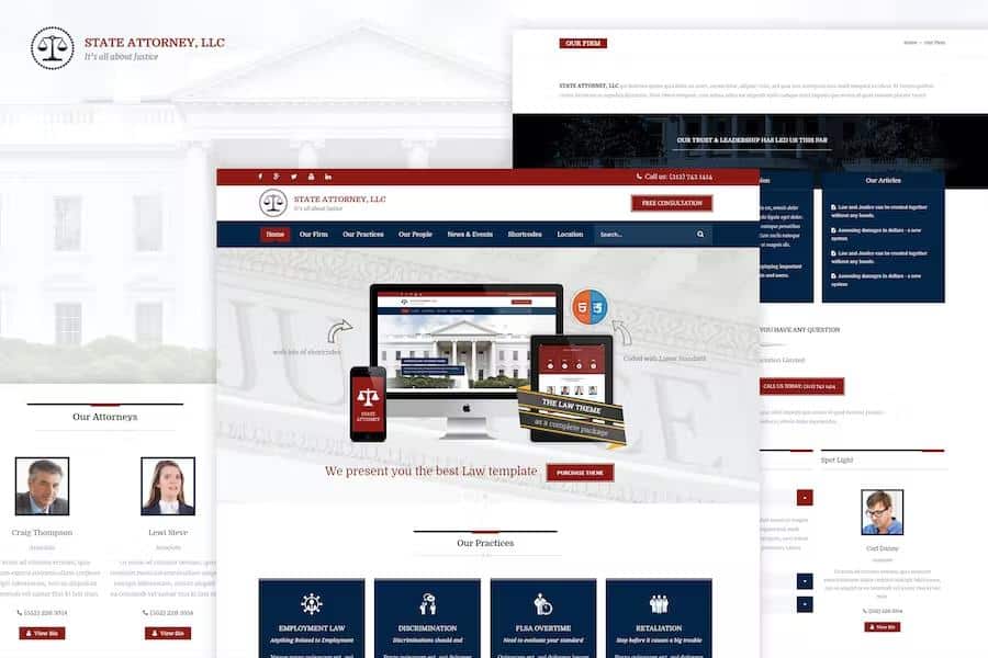 Attorney and Legal - Lawyer HTML Template