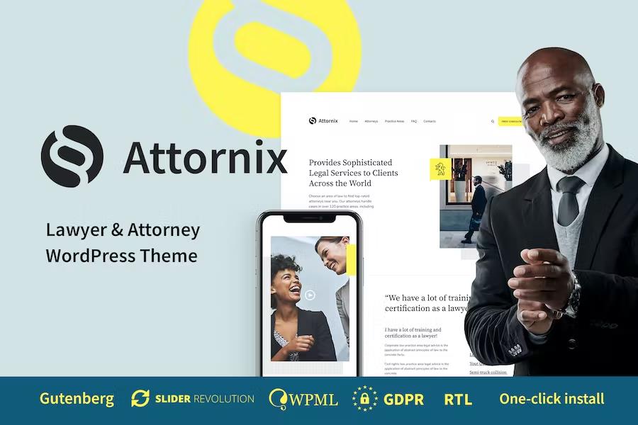 Attornix - Attorney & Lawyer WordPress Theme