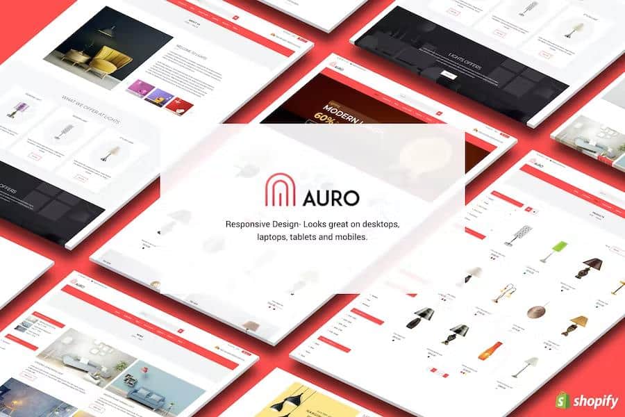 Auro - Interior, Lights Store Shopify Theme
