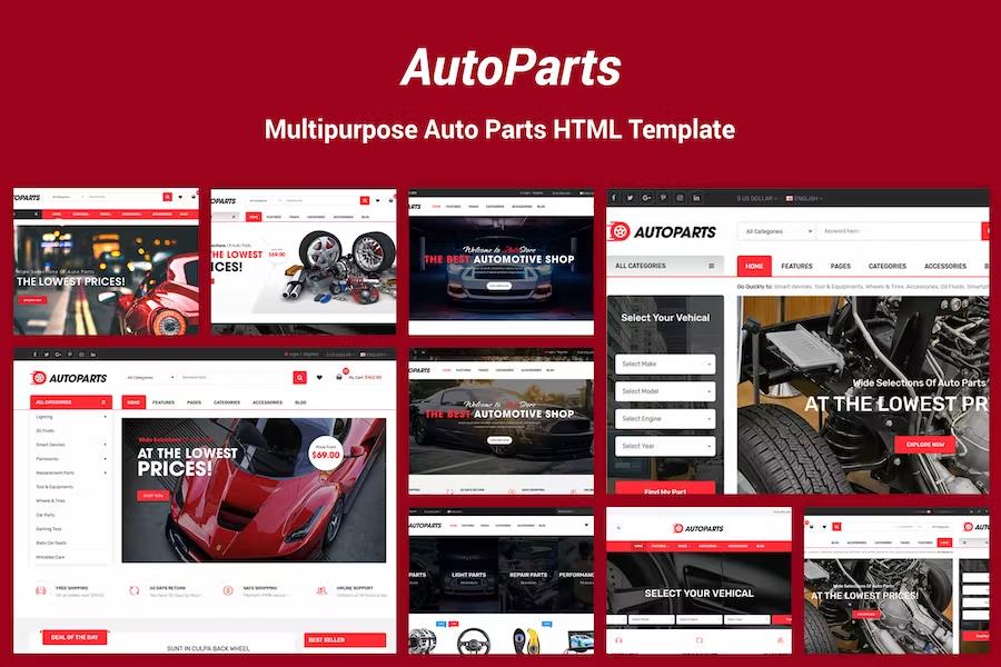 AutoParts  - Tools, Equipments and Accessories Store HTML Template