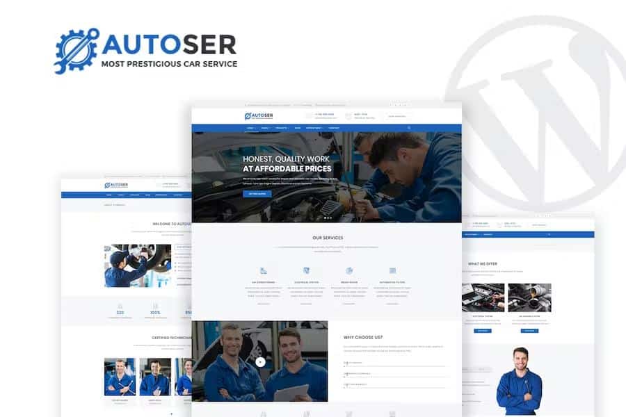 Autoser - Car Repair and Auto Service WordPress Theme