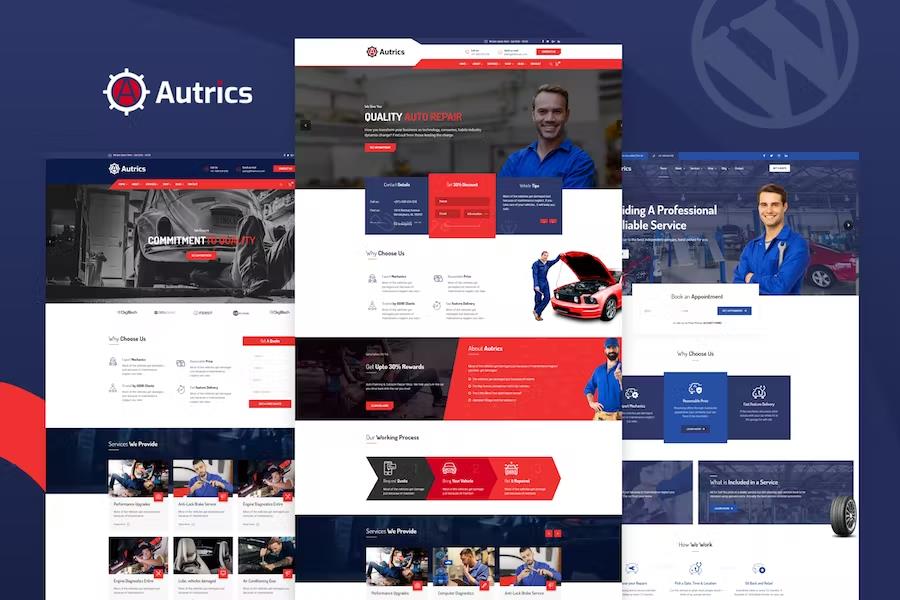 Autrics - Car Services and Auto Mechanic WordPress Theme
