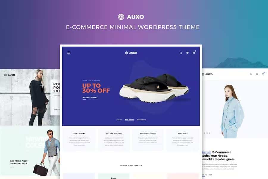 Auxo - Minimal WooCommerce Shopping WordPress Theme