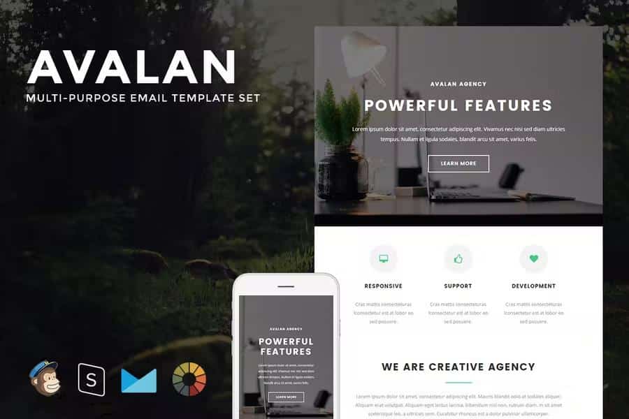 Avalan - Responsive Email Set