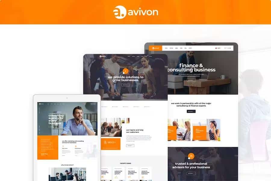 Avivon - Pure Business Consulting & Finance HTML5 Template