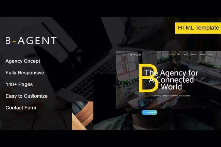 Preview image for B-Agent - Agency HTML Template