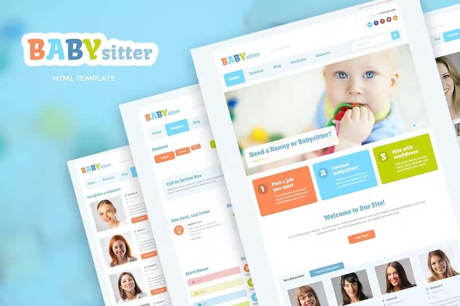 Babysitter - Responsive HTML Template