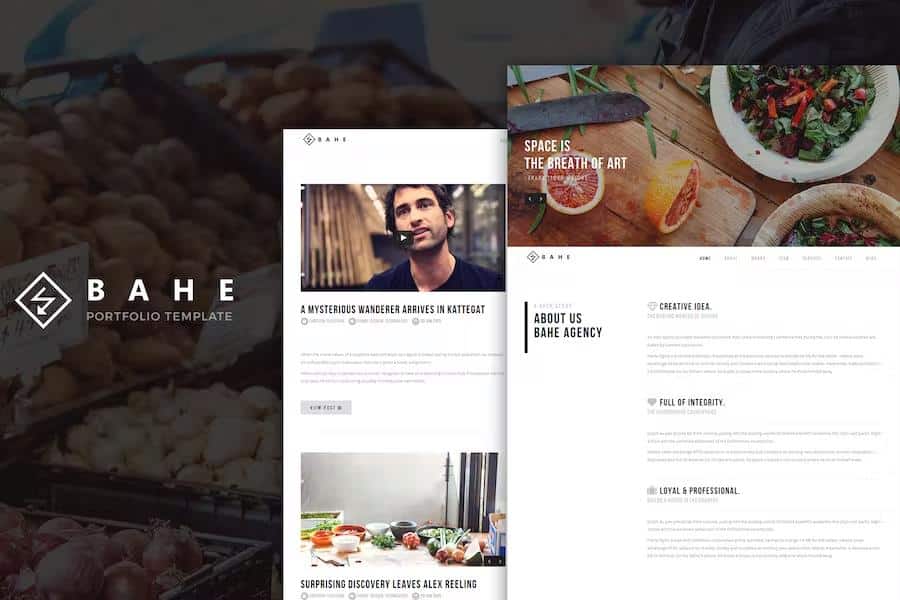 Bahe - Responsive One Page Portfolio HTML Template